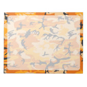 Orange Camouflage, Militär, Armee Notizblock (Vorderseite)