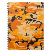 Orange Camouflage, Militär, Armee Notizblock (Vorderseite)