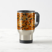 Orange Camouflage, Militär, Armee Reisebecher (VorderseiteRechts)
