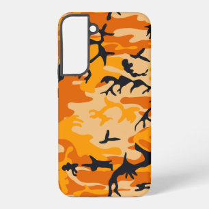 Orange Camouflage, Militär, Armee Samsung Galaxy Hülle