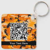 Orange Camouflage, Militär, Armee Schlüsselanhänger (Rückseite)