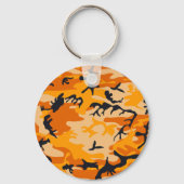 Orange Camouflage, Militär, Armee Schlüsselanhänger (Rückseite)