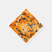 Orange Camouflage, Militär, Armee Serviette (Ecke)