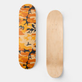 Orange Camouflage, Militär, Armee Skateboard (Vorderseite)