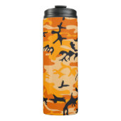 Orange Camouflage, Militär, Armee Thermosbecher (Vorderseite)