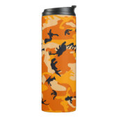 Orange Camouflage, Militär, Armee Thermosbecher (Nach links gedreht)