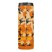 Orange Camouflage, Militär, Armee Thermosbecher (Rückseite)