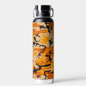 Orange Camouflage, Militär, Armee Trinkflasche (Rückseite)