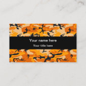 Orange Camouflage, Militär, Armee Visitenkarte (Rückseite)