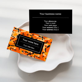 Orange Camouflage, Militär, Armee Visitenkarte