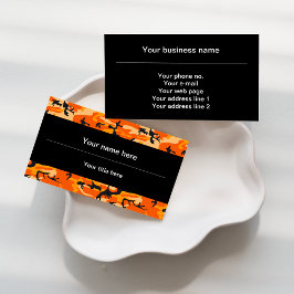 Orange Camouflage, Militär, Armee Visitenkarte