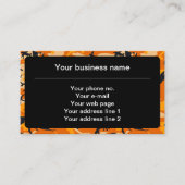 Orange Camouflage, Militär, Armee Visitenkarte (Vorderseite)