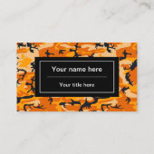 Orange Camouflage, Militär, Armee Visitenkarte (Rückseite)