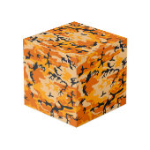 Orange Camouflage, Militär, Armee Würfel (Rückseite Schrägansicht)