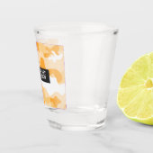Orange Camouflage Military Shot Glass Schnapsglas (Rechts)