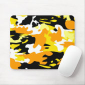 Orange Camouflage Mousepad (Mit Mouse)