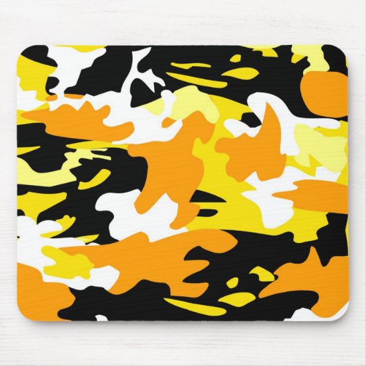 Orange Camouflage Mousepad (Vorne)