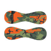 Orange Camouflage Pattern, Ihr Name, Personalisier Baseball (Paneele)