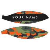 Orange Camouflage Pattern, Ihr Name, Personalisier Basketball (Panele)