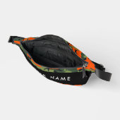 Orange Camouflage Pattern, Ihr Name, Personalisier Bauchtasche (Offen)
