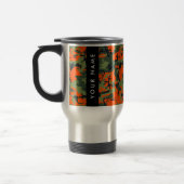 Orange Camouflage Pattern, Ihr Name, Personalisier Reisebecher (Links)