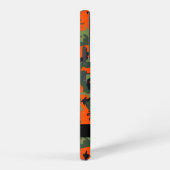 Orange Camouflage Pattern, Ihr Name, Personalisier Samsung Galaxy Hülle (Rechte Seite)