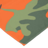 Orange Camouflage Pattern, Ihr Name, Personalisier Tischdecke (Schrägansicht)