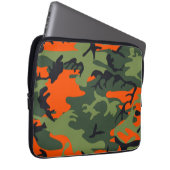 Orange Camouflage Patterns Laptopschutzhülle (Vorne Rechts)