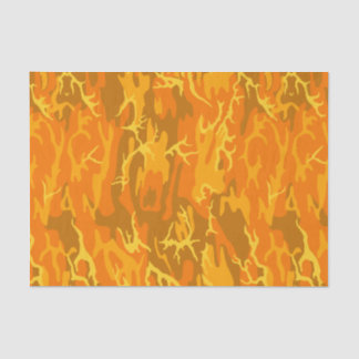 Orange Camouflage Seidenpapier
