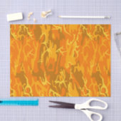 Orange Camouflage Seidenpapier (Handwerk)