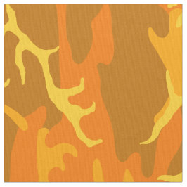Orange Camouflage Stoff