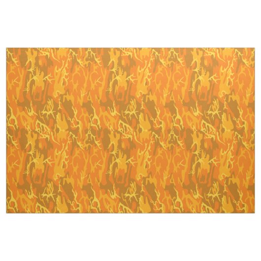 Orange Camouflage Stoff (Yard (91,4 cm))