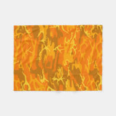 Orange Camouflage Throw Blanket Fleecedecke (Vorderseite (Horizontal))