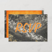 Orange Camouflage UAWG RSVP Karte (Vorne/Hinten)