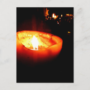 Orange Candle Postkarte