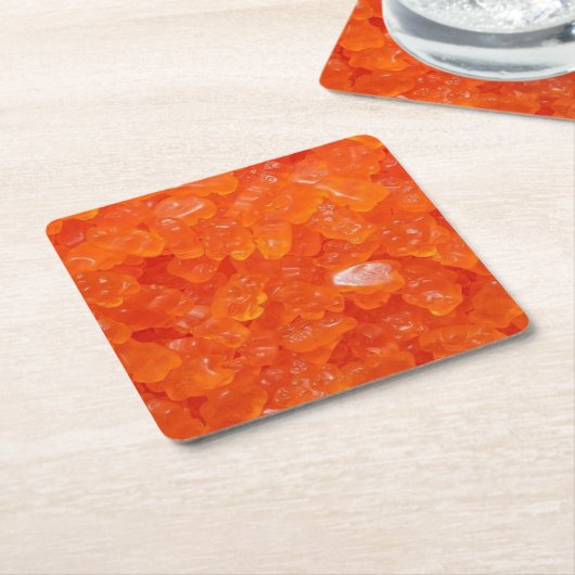 Orange Candy Buffet Rechteckiger Pappuntersetzer (angewinkelt)