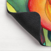 Orange Canna Lilien-Blume Mousepad (Ecke)
