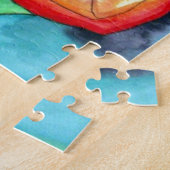 Orange Canna Lilien-Blume ursprüngliche Puzzle (Seite)