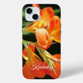 Orange Canna Lily Floral Case-Mate iPhone Case (Rückseite)