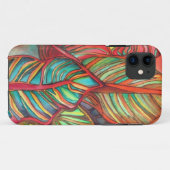 Orange Canna verlasse Aquarellfarben Originale Kun Case-Mate iPhone Hülle (Rückseite (Horizontal))