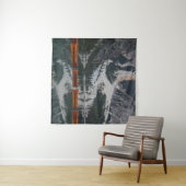 ORANGE CANOE AUF WASSERKÖRPER WANDTEPPICH (Beispiel (Horizontal))