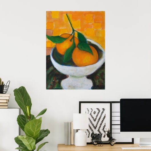 Orange Canvas Print Poster (Heimbüro)