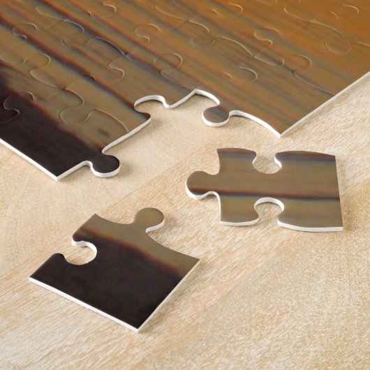 Orange Cape Cod Sunset über dem Strand Puzzle (Seite)