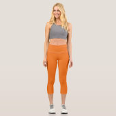 Orange Capri Leggings (Vorderseite)