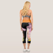 Orange Capri Leggings (Rückseite)