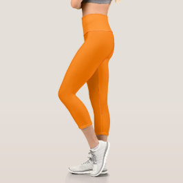 Orange Capri Leggings