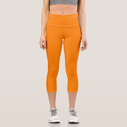 Orange Capri Leggings (Vorderseite)