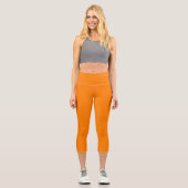 Orange Capri Leggings (Vorderseite)