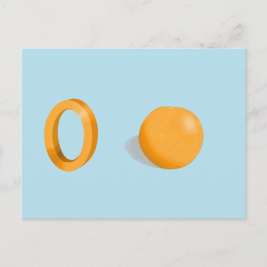 Orange Card Postkarte (Vorderseite)