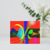 Orange Carnival Postkarte (Stehend Vorderseite)